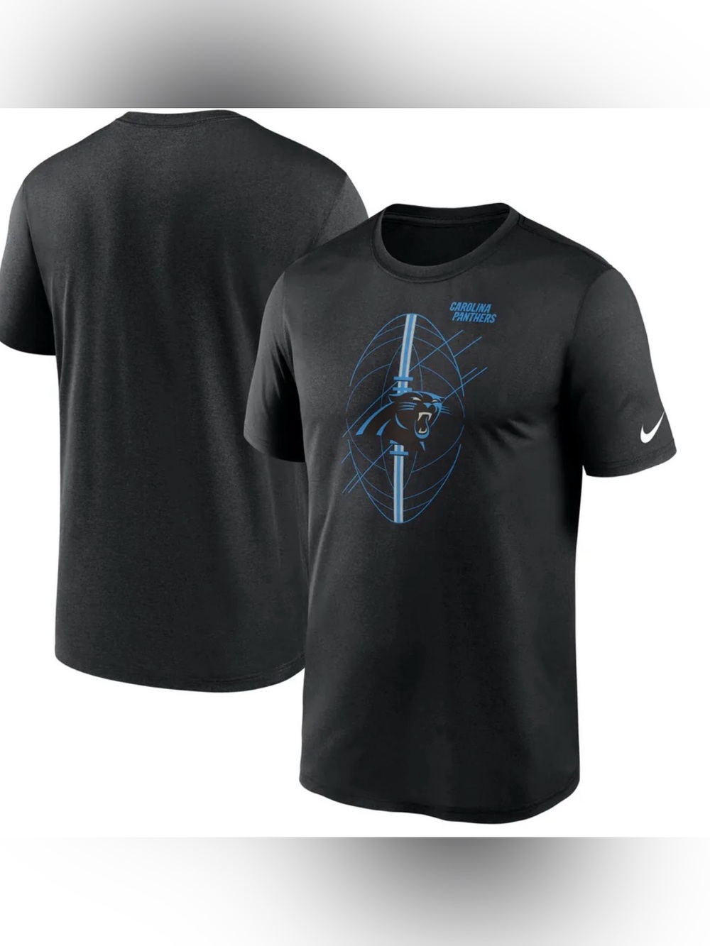 NWT NIKE NFL Black Carolina Panthers Performance Tee Shirt - Size XL Big & Tall